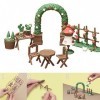 Bandai - Haco Room - Kit accessoires - jardin - 68 pièces à assembler - mini-univers - jeu de construction - 35467