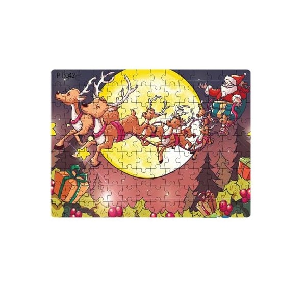 Lambo Puzzles de Noël - Puzzles de Noël du Père Noël | Puzzle de vœux de Noël, Jeu éducatif pour garçons et âgés de 2 à 8 Ans