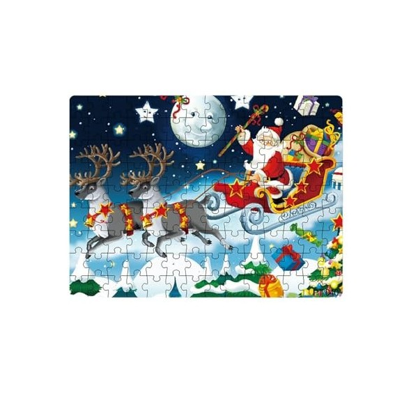 Lambo Puzzles de Noël - Puzzles de Noël du Père Noël | Puzzle de vœux de Noël, Jeu éducatif pour garçons et âgés de 2 à 8 Ans