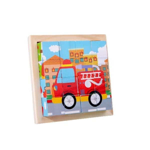 Holdes Puzzle 3D | Jouet de Puzzle éducatif préscolaire - Jouet de Puzzle dapprentissage, Puzzle Cube dimages, 6 Puzzles en