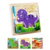 Holdes Puzzle 3D | Jouet de Puzzle éducatif préscolaire - Jouet de Puzzle dapprentissage, Puzzle Cube dimages, 6 Puzzles en