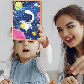 PW TOOLS Jeux de Puzzle de nombres | Number Huarong Road Déverrouillage Puzzle Maze - Puzzle éducatif Labyrinthe Perles de Ma