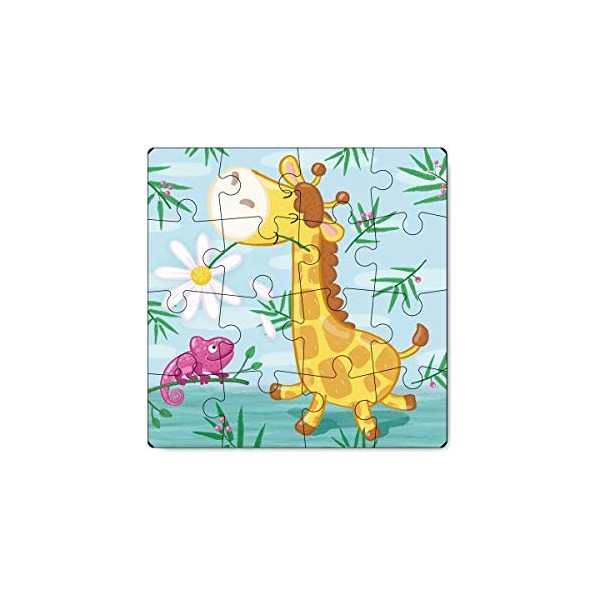 Dodo D300163 Educational Giraffe Puzzle 16 Pieces, Various