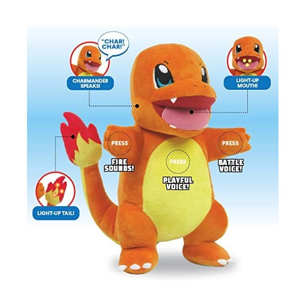 Pokemon Feature Plush - Flame Action Charmander