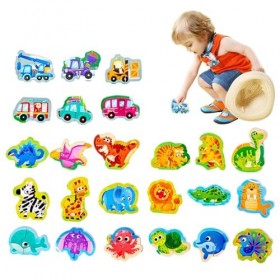 Aznever Jouet de Puzzle préscolaire | Jouet de Puzzle de Reconnaissance des Formes pour de 3 Ans - Jouet éducatif dapprentis