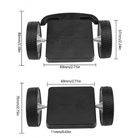 JTgugu Jeu de Construction Magnétique 2 Pcs Jouet de Roue Magnétique Roues de Construction de Jouet Jeux dapprentissage Idéa