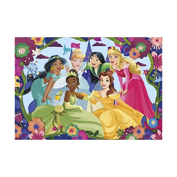 Clementoni- Disney Princess Supercolor Princess-30 Pièces, Enfants 3 Ans, Puzzle Dessin Animé-Fabriqué en Italie, 20276