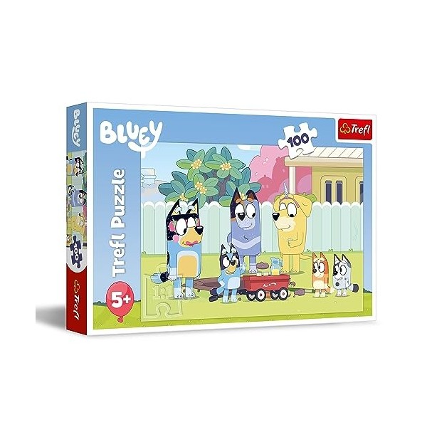 Trefl My Little Pony, Joyeux Univers de Bluey 100 Pièces-Puzzle Coloré avec des Personnages de Bande Dessinée, Divertissement