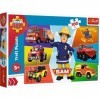 Trefl- Fahrzeuge des Feuerwehrmanns, Fireman 100 Pièces pour Enfants à partir de 5 Ans Puzzle, TR16354, Véhicules de Sam Le P