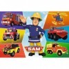 Trefl- Fahrzeuge des Feuerwehrmanns, Fireman 100 Pièces pour Enfants à partir de 5 Ans Puzzle, TR16354, Véhicules de Sam Le P