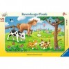 Ravensburger - Puzzle Enfant - Puzzle cadre 15 p - Affectueux animaux - Dès 3 ans - 06066