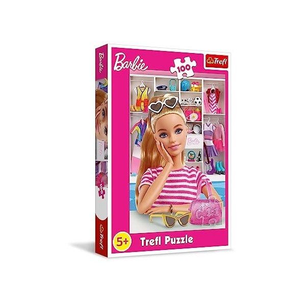 Trefl- Barbie Puzzle, 16458, Multicoloured