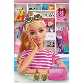 Trefl- Barbie Puzzle, 16458, Multicoloured