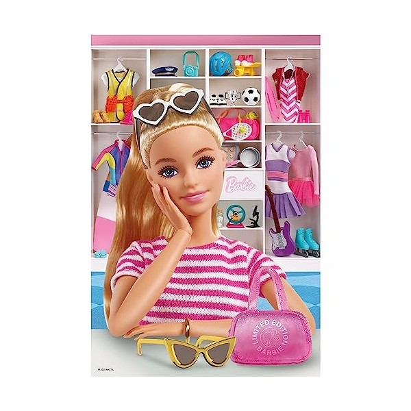 Trefl- Barbie Puzzle, 16458, Multicoloured