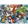 Trefl The, Famous Avengers 100 éléments-Casse-tête coloré avec Les Super-héros de Marvel, Disney, Divertissement créatif, pou