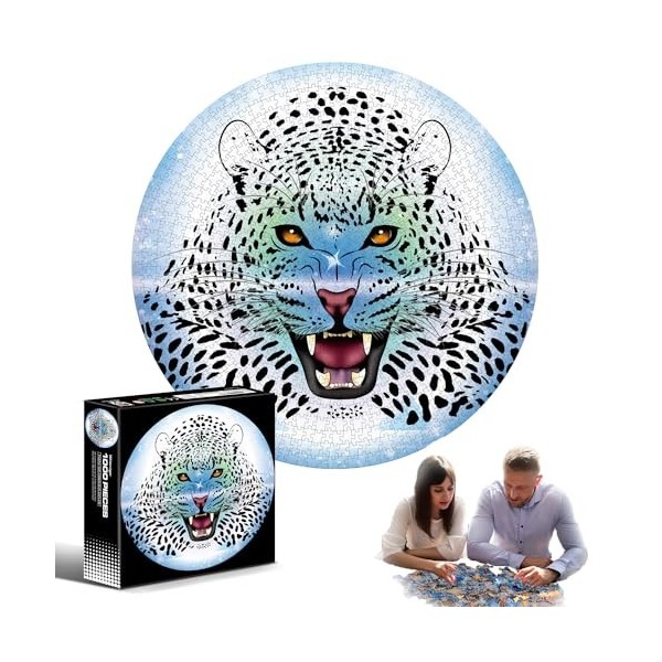 Puzzle rond de 500 pièces - Design de cercle du zodiaque - Jeu de puzzle de haute qualité pour adultes et enfants à partir de