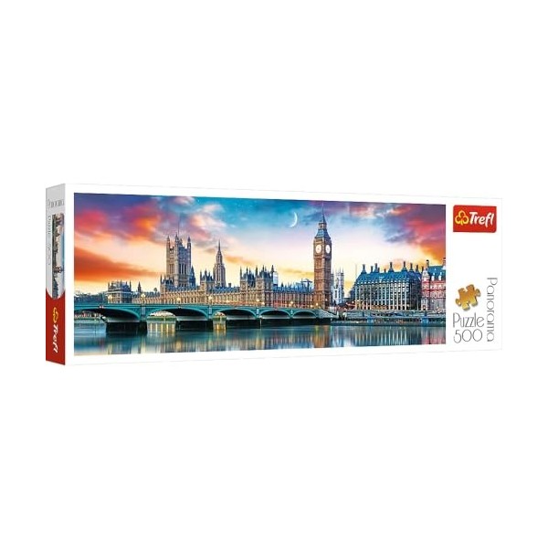 Trefl 916 29507 Ben Abbey, London EA 500 Teile, Panorama, Premium Quality, für Erwachsene und Kinder AB 10 Jahren 500pcs Big 