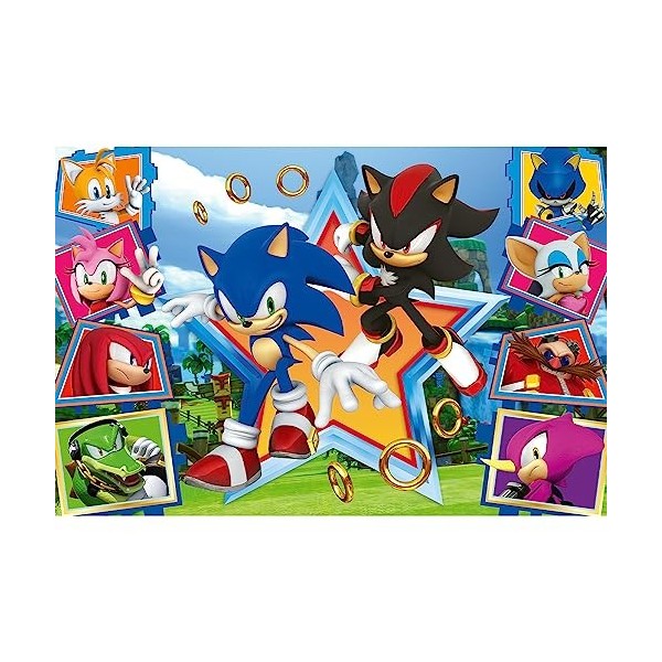 Trefl- Sonic Puzzle, 16465, Multicoloured