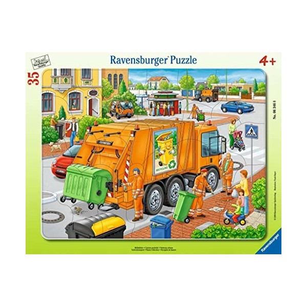 Ravensburger - 06346 8 - Puzzle - Camion Poubelle