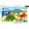 Nathan - Puzzle Enfant - Cadre 15 pièces - Les dinosaures du Jurassique - Fille ou garçon dès 3 ans - Puzzle de qualité supér
