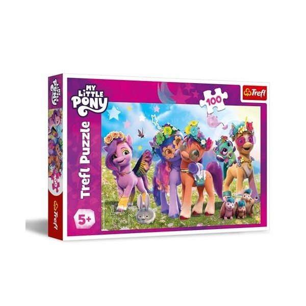 Trefl My Little Pony, Drôles de Poneys 100 Pièces – Puzzle Coloré avec des Personnages de Bande Dessinée, Divertissement Créa