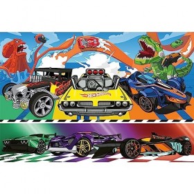 Trefl- Hot Wheels Puzzle, 16466, Multicolour