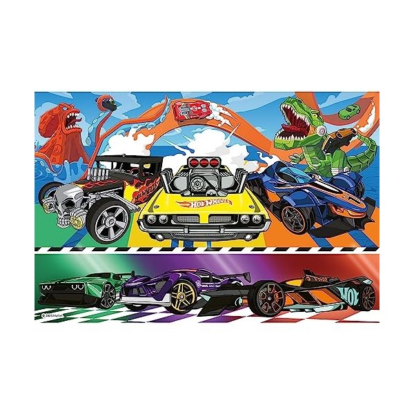 Trefl- Hot Wheels Puzzle, 16466, Multicolour