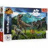 Trefl - Jurassic World : Dominion, Jurassic Park - Casse-tête 100 éléments - Casse-tête coloré avec des dinosaures, pour les 