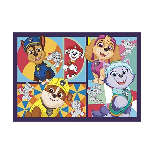 Clementoni- Paw Patrol Supercolor PatPatrouille-30 Pièces, Enfants 3 Ans, Puzzle Dessin Animé-Fabriqué en Italie, 20275