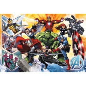 Trefl Puzzles, 16431, Le Pouvoir des Avengers/Disney Marvel Les Avengers