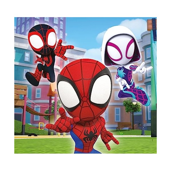 Clementoni- Marvel Spidey and His Amazing Friends Supercolor Friends-3x48 Enfants 5 Ans, Boîte De 3 48 Pièces , Puzzle Dessi