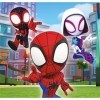 Clementoni- Marvel Spidey and His Amazing Friends Supercolor Friends-3x48 Enfants 5 Ans, Boîte De 3 48 Pièces , Puzzle Dessi