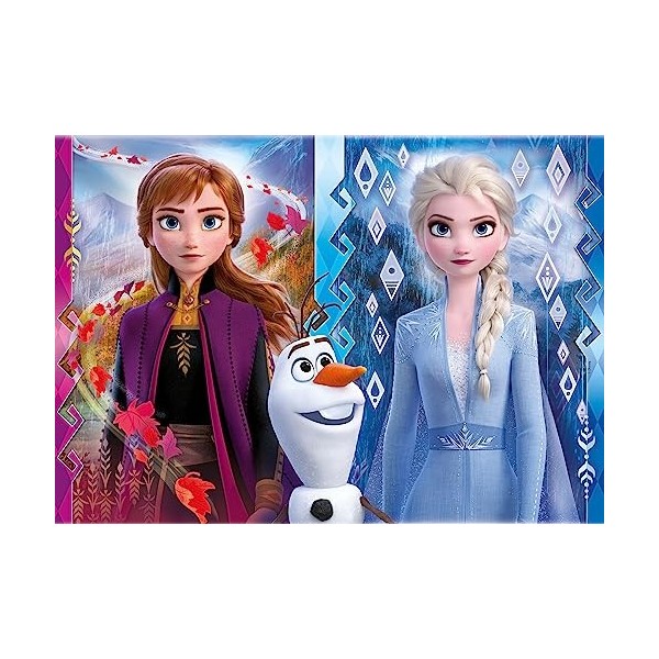 Clementoni- Supercolor Disney La Reine des Neiges 2-30 pièces-Puzzle Enfant-fabriqué en Italie, 3 Ans et Plus, 20251, Multico