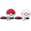 Pokemon Jeu dattaque Surprise avec Squirtle et Jigglypuff - 2 balles dattaque Surprise - 6 disques dattaque - Jouets pour 