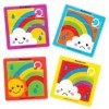 Baker Ross AT980 Puzzles Arc-en-Ciel à Faire Glisser - Mini Jouets pour Enfants Paquet de 6 