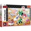 Trefl-100 Pièces pour Les Enfants à partir de 5 Ans Puzzle, 16387, Minnie dans Un Salon de beauté-Disney Minnie