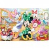 Trefl-100 Pièces pour Les Enfants à partir de 5 Ans Puzzle, 16387, Minnie dans Un Salon de beauté-Disney Minnie