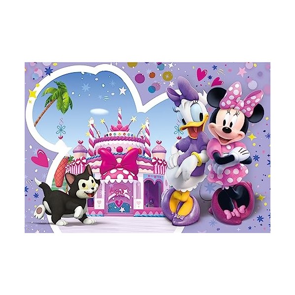 Clementoni- Disney Minnie Supercolor Minnie-30 pièces, 3 Ans Enfant, Puzzle Dessin animé-fabriqué en Italie, 20268, Multicolo