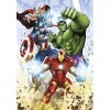 Clementoni- Marvel Avengers Supercolor Avengers-60 Pièces, Enfants 5 Ans, Puzzle Dessin Animé-Fabriqué en Italie, 26193