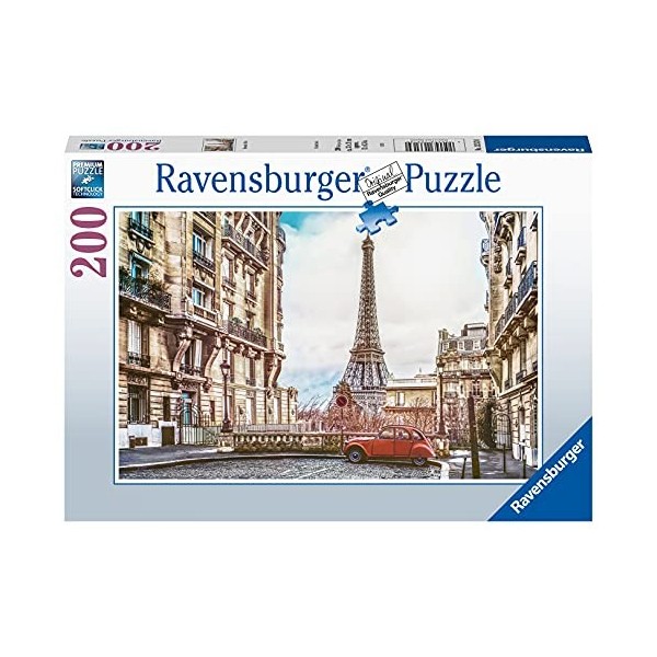 Ravensburger - Puzzle 200 pièces - Paris romantique - 13313 - Pour adultes et enfants dès 10 ans - Premium Puzzle de qualité 