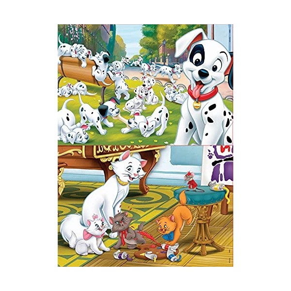 Educa - Super Puzzles. Disney Animals. 2 Puzzles Engant 25 pièces en Bois. Recommandé à partir de 3 Ans 18082 