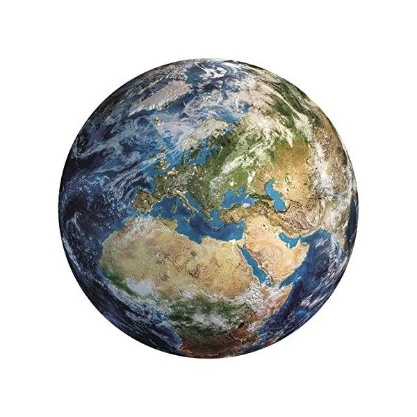 Clementoni- Space Collection Round Earth-500 Pièces-Puzzle, Divertissement pour Adultes-Fabriqué en Italie, 35152