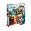 Clementoni- Disney Raya and The Last Dragon Raya-2x60 Enfant-boîte de 2 Puzzles 60 pièces -fabriqué en Italie, 5 Ans et Plu