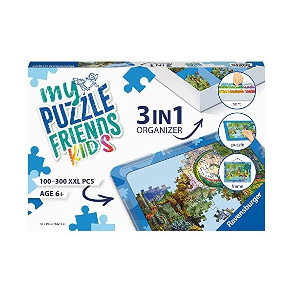 Ravensburger - Accessoires de puzzles pour enfants - Set 3 en 1 - Trieur, Support d’assemblage, Cadre - jusquaux puzzles 300