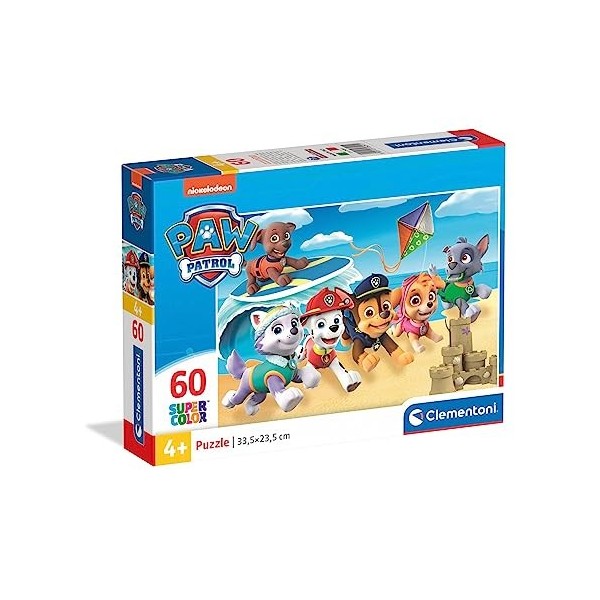 Clementoni PatPatrouille-60 pièces-Puzzle Enfant-fabriqué en Italie, 5 Ans et Plus, 26091, No Color