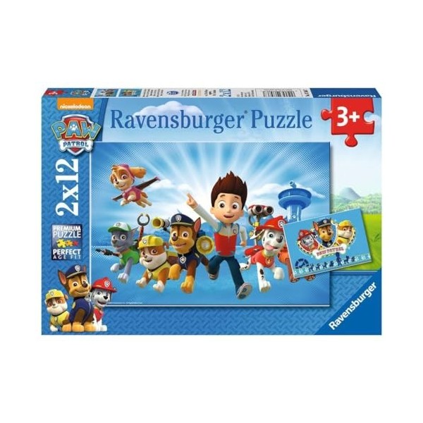 Ravensburger - Puzzle Enfant - Puzzles 2x12 p - Mickey, Minnie et leurs amis - Disney - Dès 3 ans - 07565