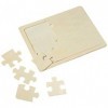 Glorex GmbH 6 1627 003 Puzzle en bois 15pcs 27x20cm, Naturel, 32 x 20 x 0,5 cm