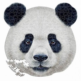 Educa - Animal Faced Shaped Puzzles. Silhouette Tête De Panda. Puzzle 353 pièces. Ref. 18476