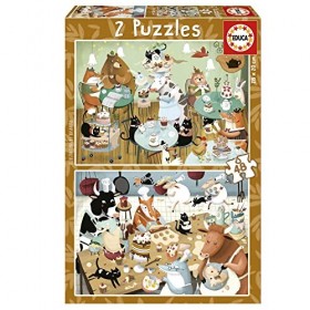 Educa - Ensemble de 2 Puzzles pour Enfants avec 48 pièces | par Kasandra Forest Stories. Mesures: 28 x 20 cm. Recommandé de 4