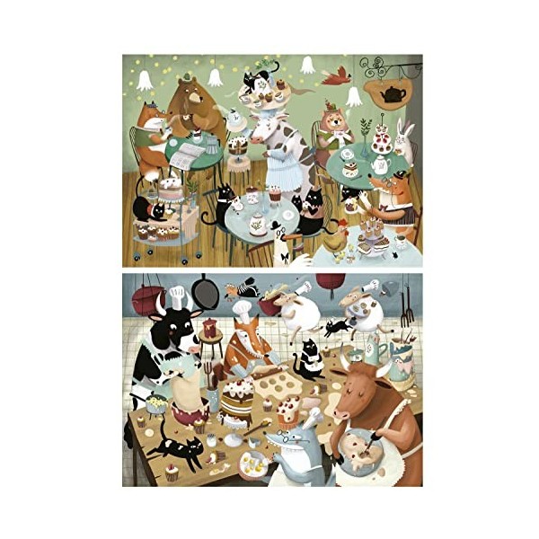 Educa - Ensemble de 2 Puzzles pour Enfants avec 48 pièces | par Kasandra Forest Stories. Mesures: 28 x 20 cm. Recommandé de 4